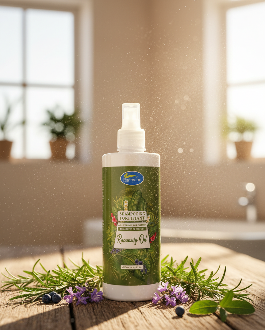 Shampoing fortifiant aux huiles essentielles et huile précieuse rosemary 420ml