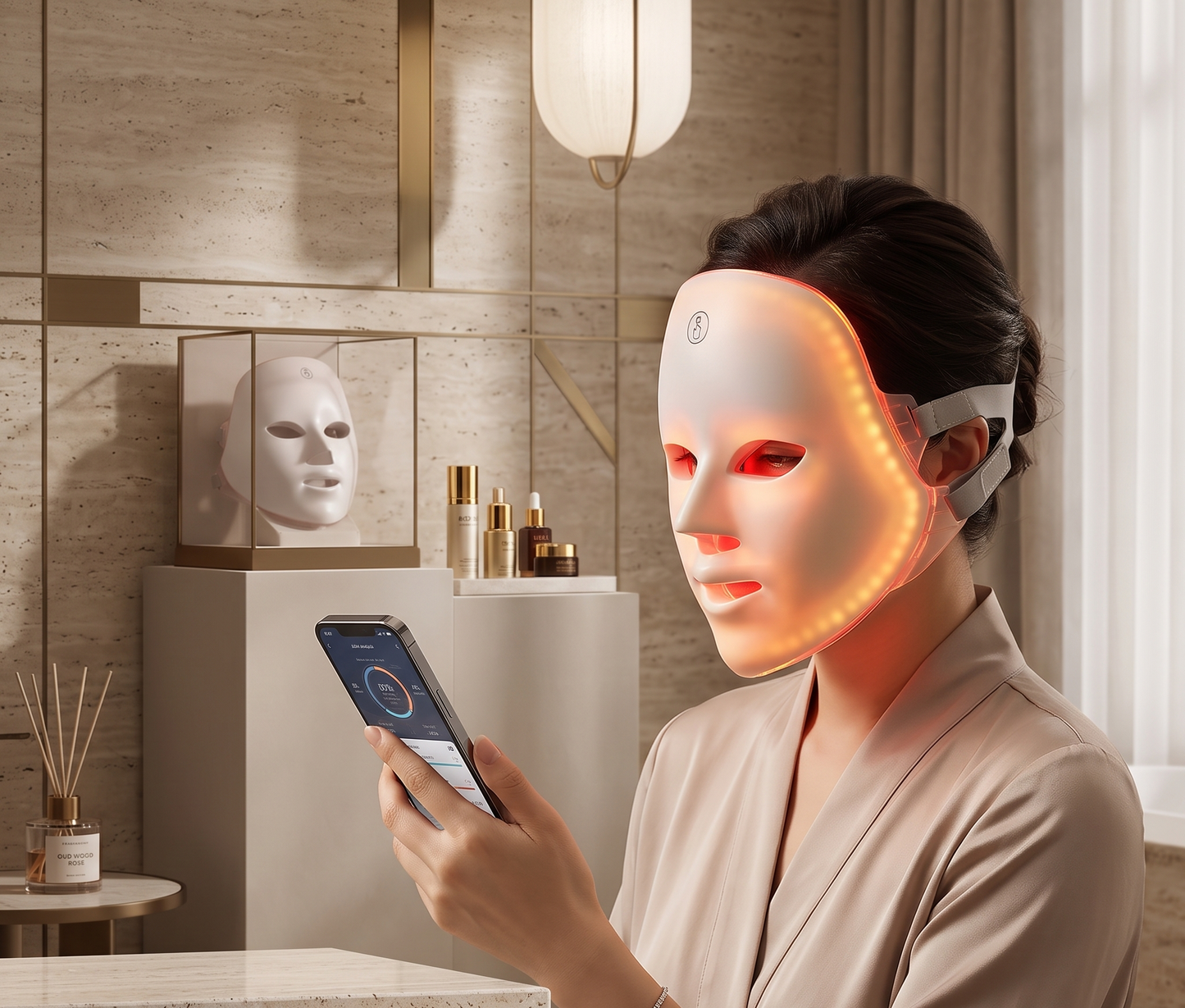 Sublim'Peau LED Facial Mask — Institute-Quality Anti-Aging & Radiance Treatment at Home