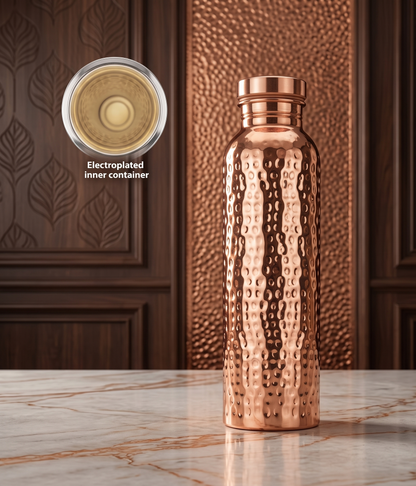 Pure Copper Bottle 800ml – Reusable Ayurvedic & Antibacterial