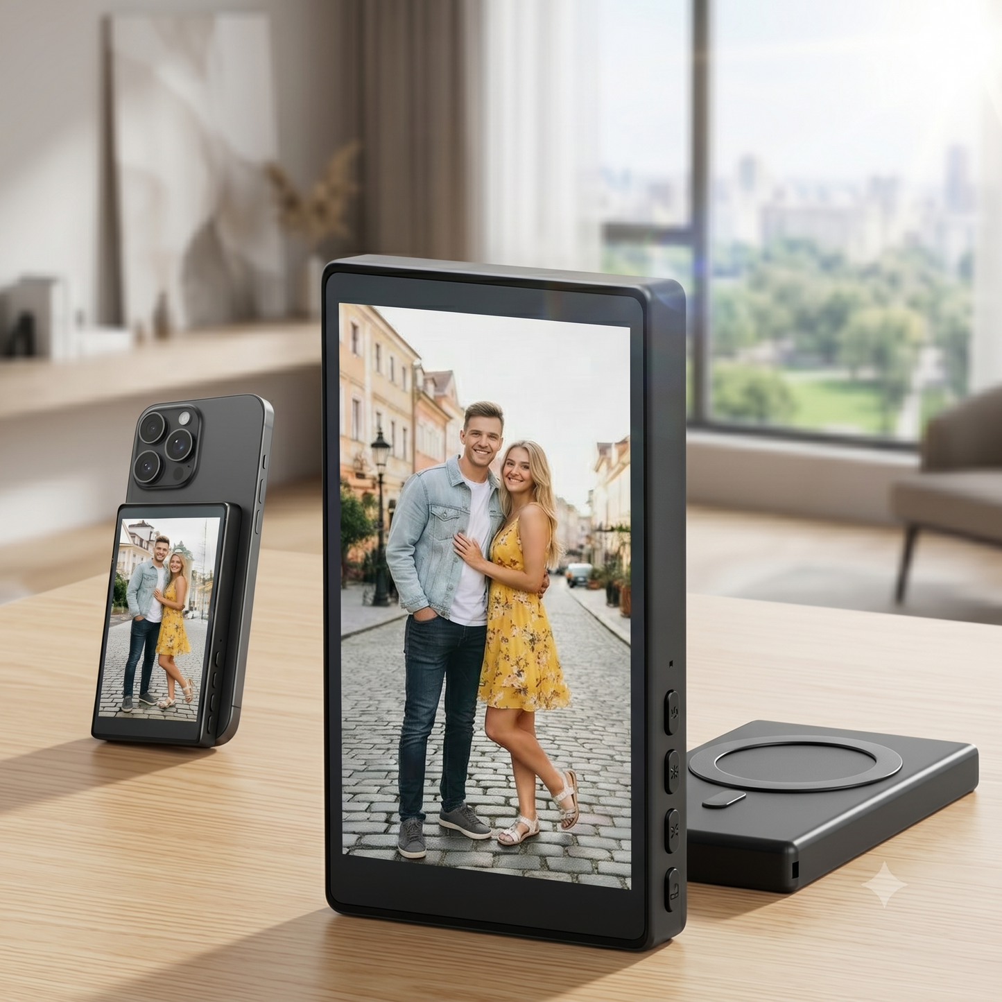 Écran Vlog Magnétique pour Smartphone – Visionnez votre Caméra Arrière en Live