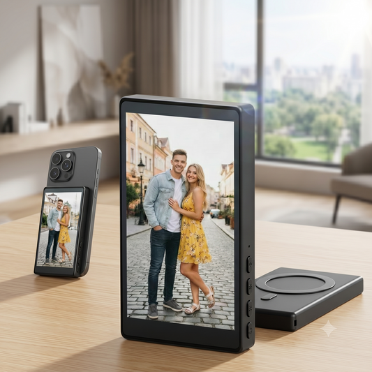 Écran Vlog Magnétique pour Smartphone – Visionnez votre Caméra Arrière en Live