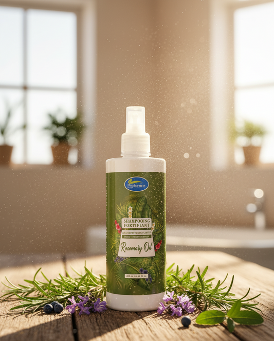 Shampoing fortifiant aux huiles essentielles et huile précieuse rosemary 420ml