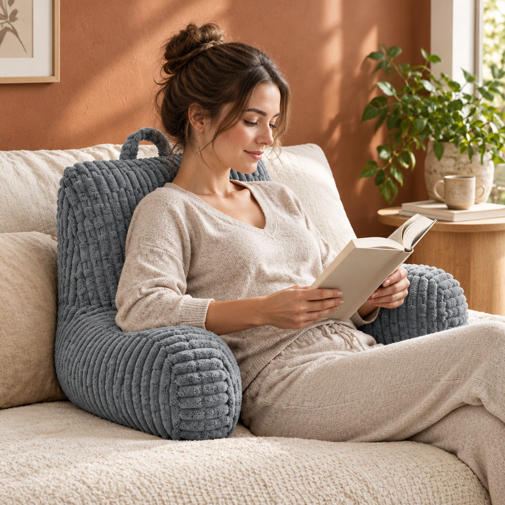 Coussin de lecture Cocoon, votre pause tout en douceur