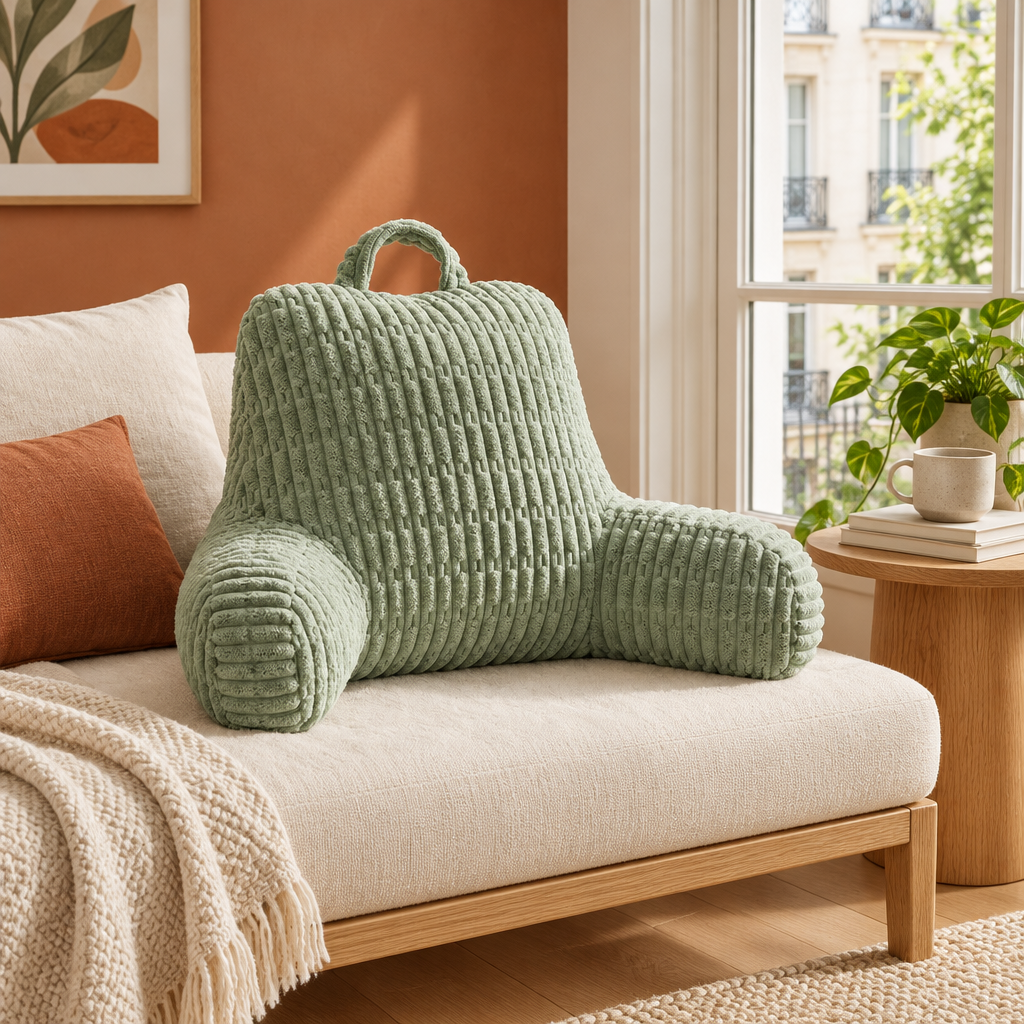 Coussin de lecture Cocoon, votre pause tout en douceur