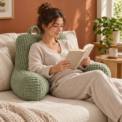 Coussin de lecture Cocoon, votre pause tout en douceur