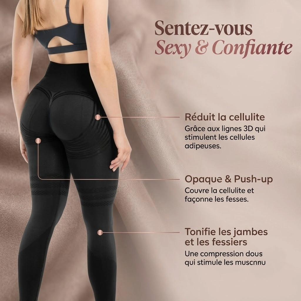 3D Sculpting Anti-Cellulite Push-Up Leggings – High-Waist & Squat-Proof