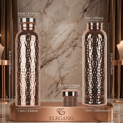 Pure Copper Bottle 800ml – Reusable Ayurvedic & Antibacterial
