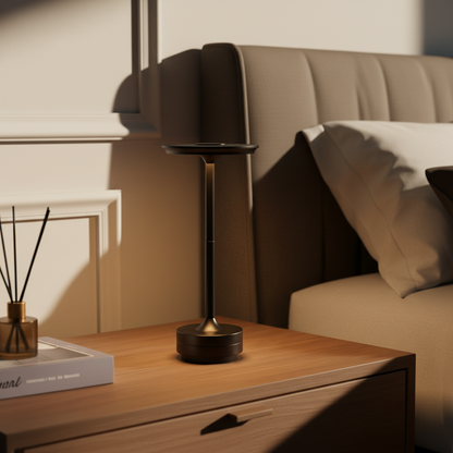Lampe de table LED Style A noire sans fil – ambiance lumineuse